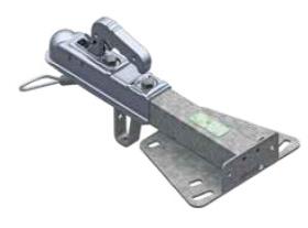 Tête d'attelage sur semelle en Vé